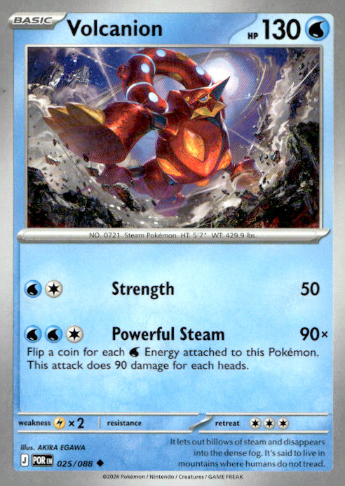 Volcanion 025/088 Uncommon Regular ME03: Perfect Order NM