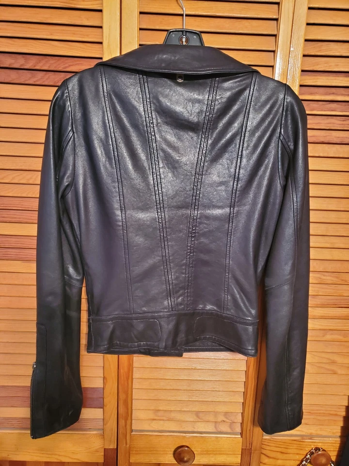 Chaqueta de moto de cuero Mackage talla XS Foto 3 de 3
