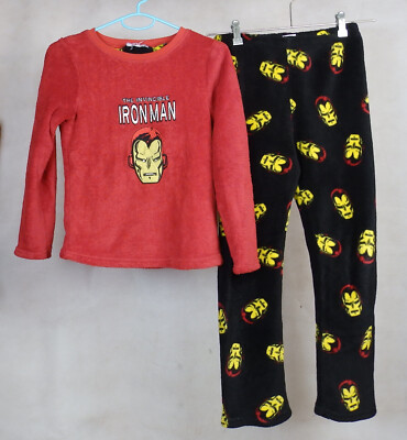 Schlafanzug Rebel by Primark Rot/Schwarz Größe 140 Jungen gebraucht