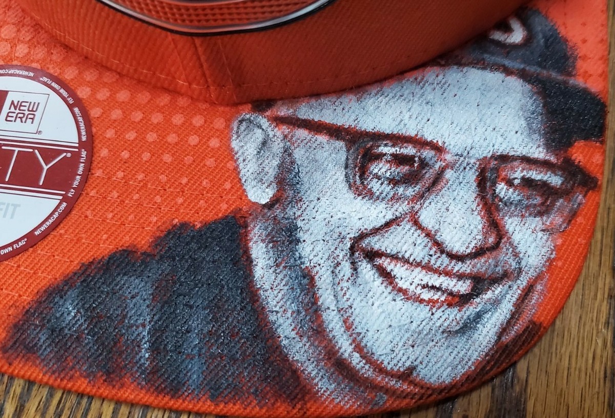1/1 Custom Hand Painted George Halas Chicago Bears NFL New Era Hat