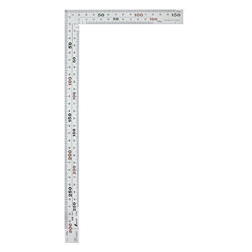 SHINWA Carpenters LSquare 30cm X 15cm Stainless Steel Metric 10421