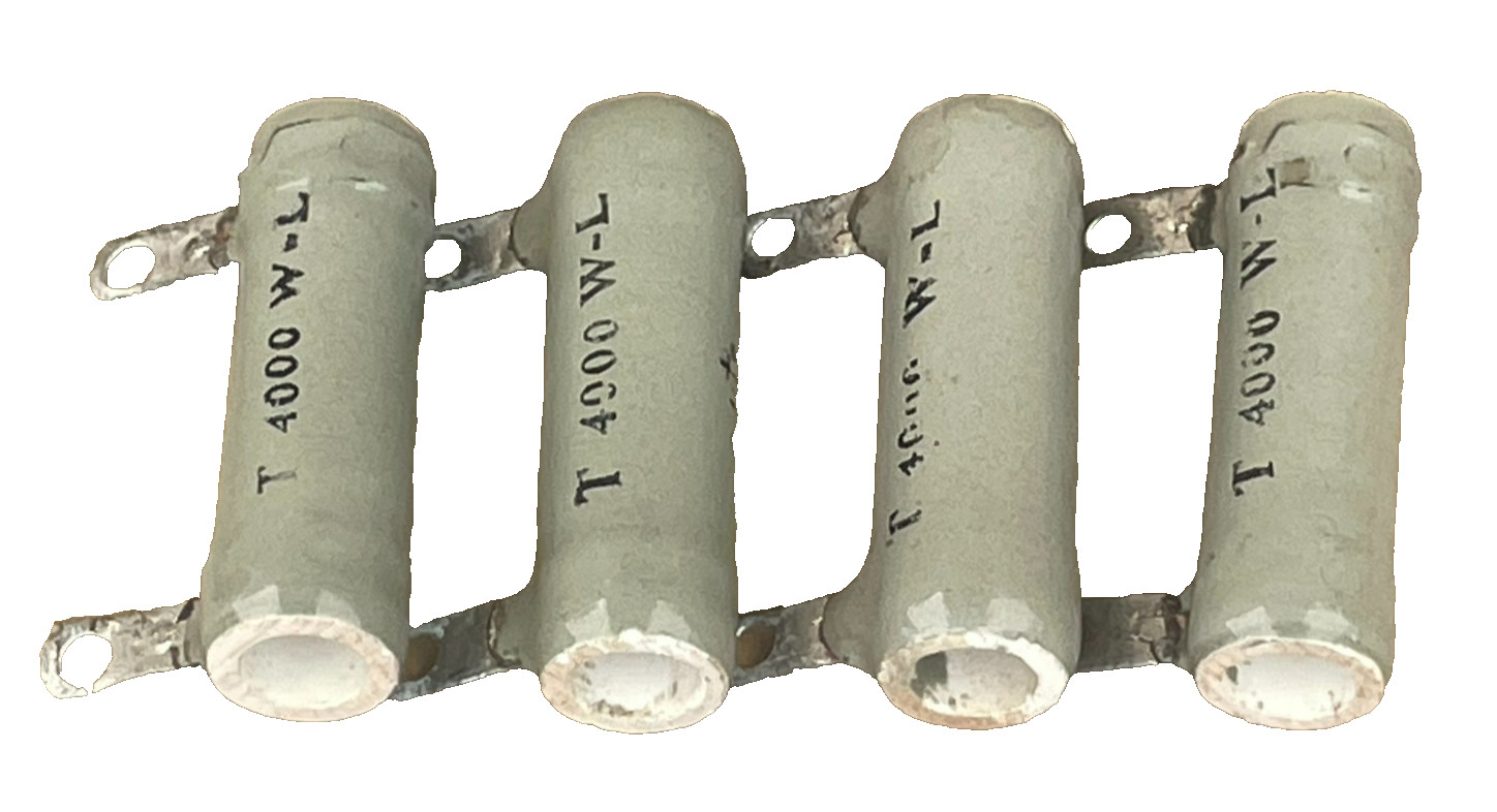 Ward Leonard Fixed Wire Wound Resistor, 4000 Ohm 20 Watt (Lot of 4)
