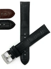 Triple Extra Long Watch Band XXXL, Leather Strap, Alligator Style 18 20mm 22 24