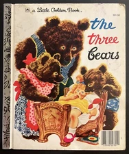 Vintage A Little Golden Book The Three Bears 1976 #2203