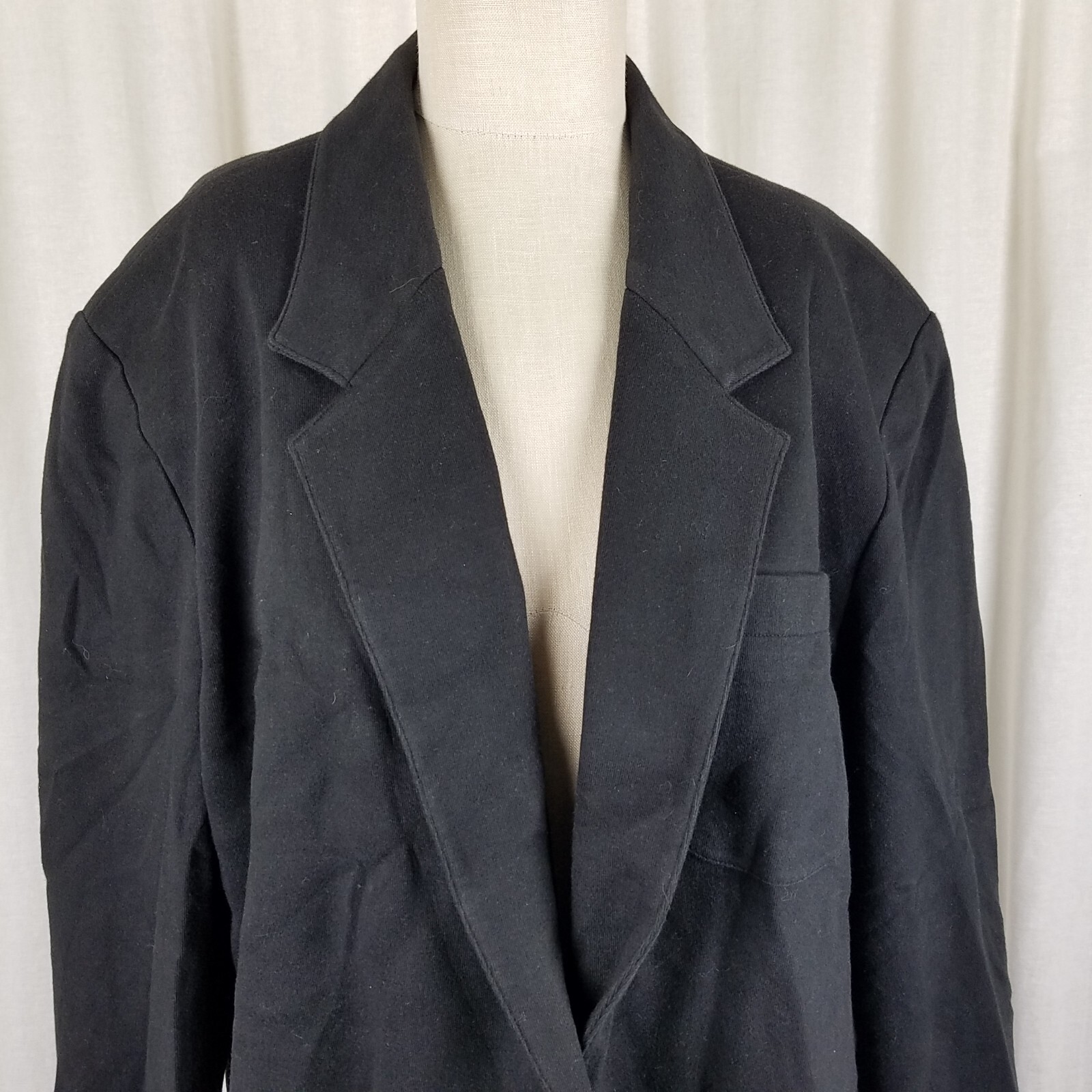 Lands End Direct Merchants Cotton Jersey Knit Blazer Jacket Womens XL