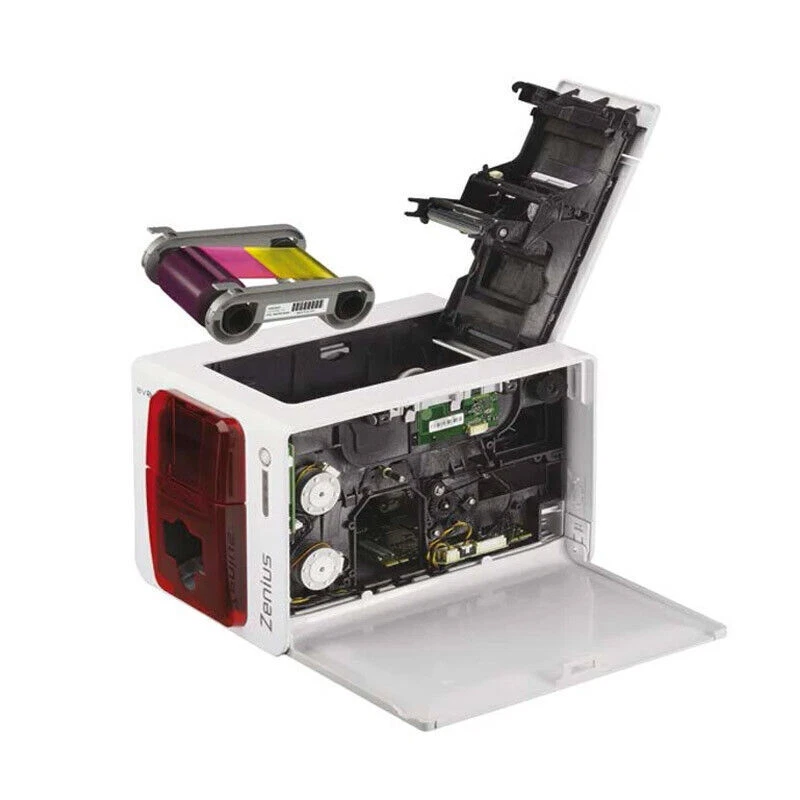 Evolis Zenius ID Card Printer Single Side Photo PVC Card Printer Color Ribbon - Image 3 of 4