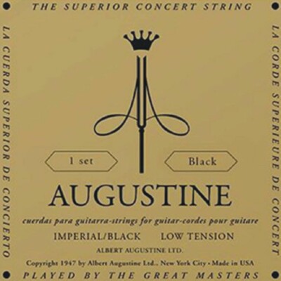 Augustine IMPERIAL klassische Gitarrensaiten - Wahlweise blau, rot. Schwarz & Gold