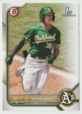 2022 Bowman Draft Baseball #BD-121 Henry Bolte Baseball Card Oakland Athletics