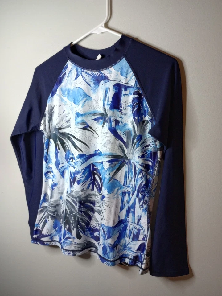 Top de natación sin marca unisex con temática tropical para niños talla mediana Foto 3 de 4