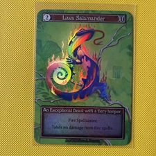 sorcery contested realm: Beta : Lava Salamander  (Foil) Exceptional