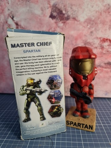 HALO Spartan crimson colour PVC bobble-head 16cm Funko Wacky Wobbler - Imagen 6 de 6