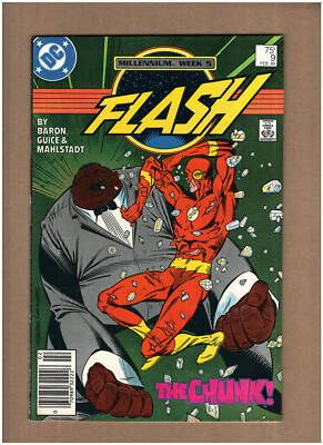 Flash #9 NEWSSTAND DC Comics 1988 Mike Baron Butch Guice MILLENNIUM FN 6.0