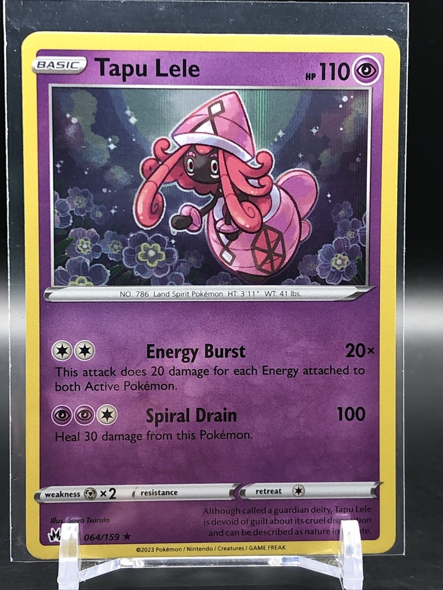 Tapu Lele - 064/159 - Holo Rare - Crown Zenith - Pokemon TCG Card