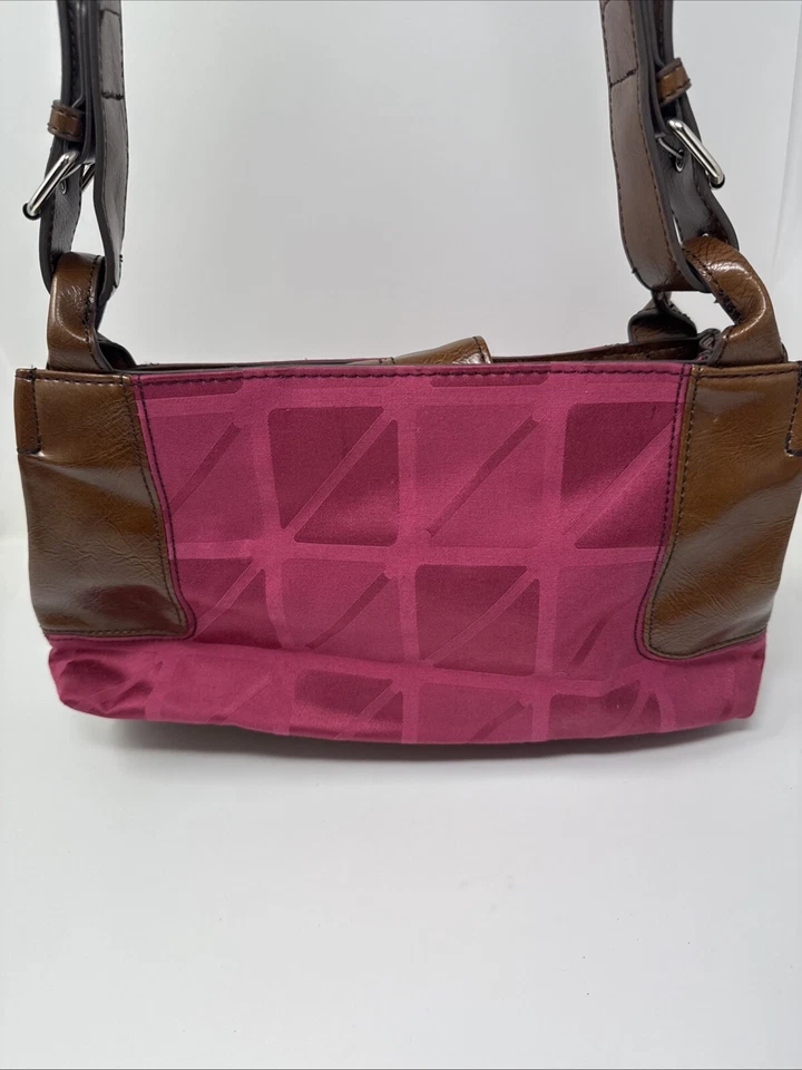 Bolso de hombro de tela rosa Nine & Co Foto 4 de 4