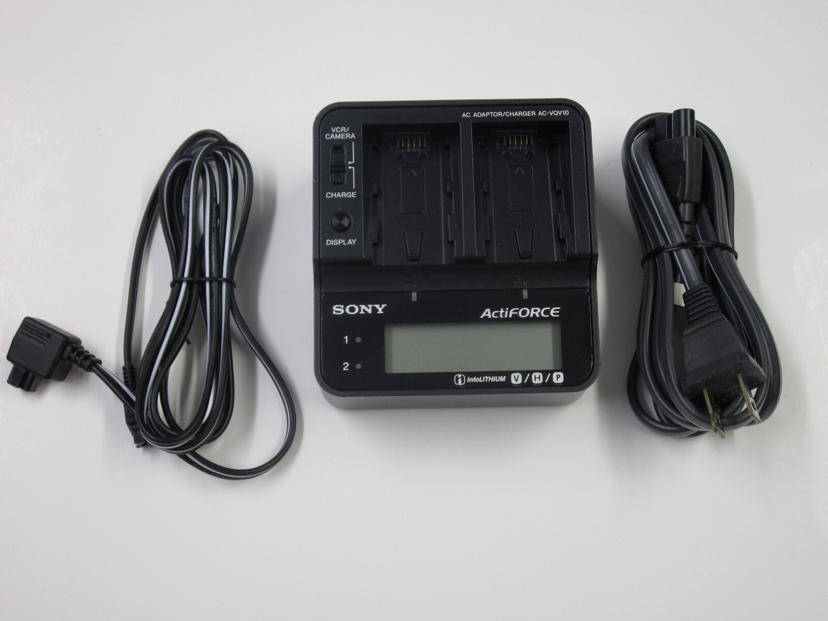 【動作OK】SONY AC-VQV10 純正 急速ツイン充電器 @4785 Sony AC-VQV10 AC Adaptor/Charger For V / H / P Series InfoLITHIUM