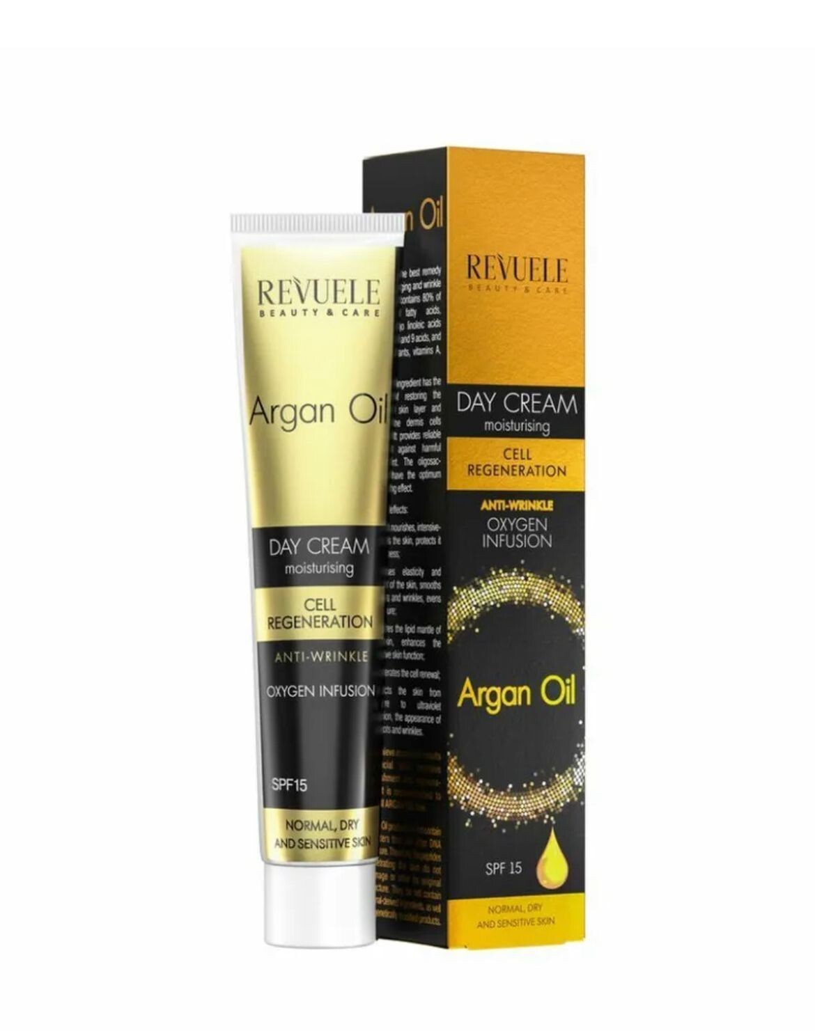 REVUELE CELL REGENERATION ARGAN OIL Day face cream SPF 15, 50ml