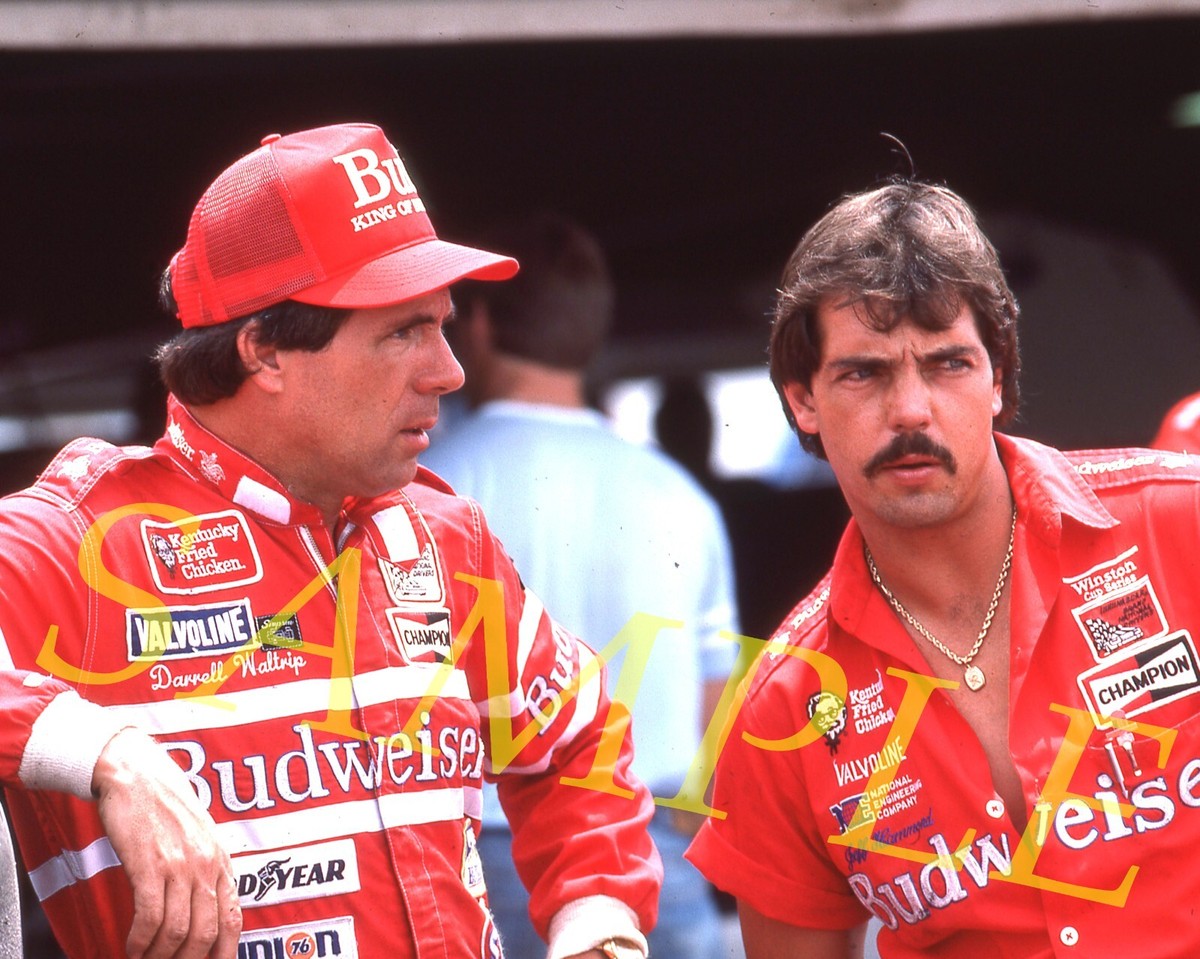 DARRELL WALTRIP & JEFF HAMMOND #11 CLOSE UP SHOT 8X10 GLOSSY PHOTO