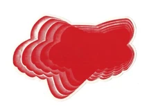 Vintage Vinyl Sticker Original Fox Racing Optics Red Motocross RM YZ CR KX