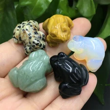 5pcs Mix Natural Quartz Crystal frog Carved crystal skull reiki Healing