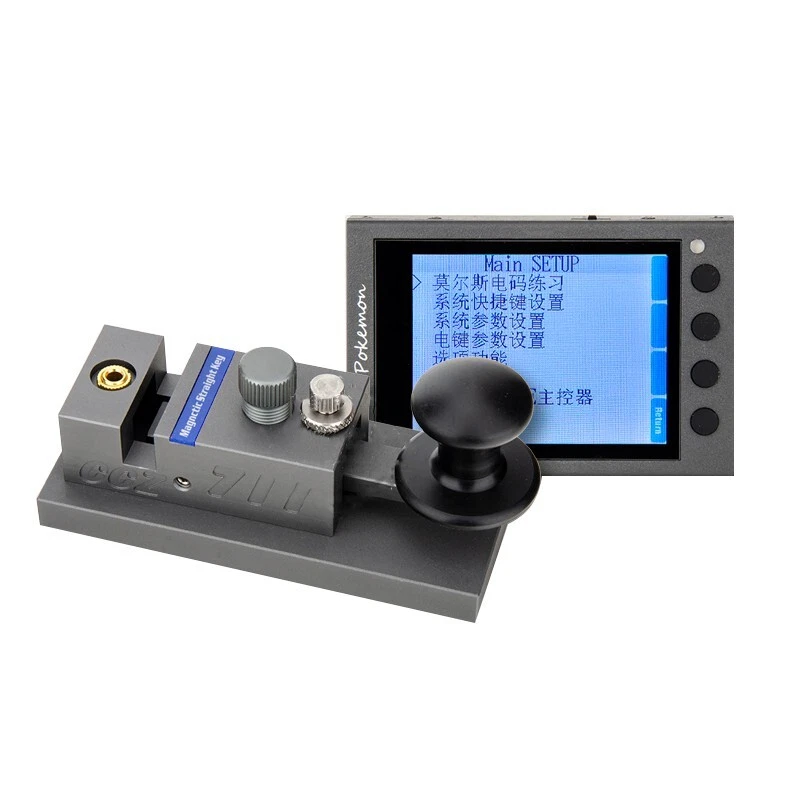 CCZ 711 Second Gen CW Key Magnetic Straight Key + Mini CW Trainer For Morse Code - Image 4 of 4