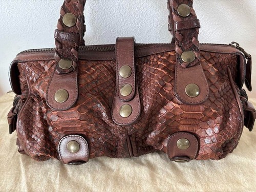 Bolso de hombro de cuero Chloe Silverado marrón usado auténtico hecho en Italia - Imagen 7 de 18