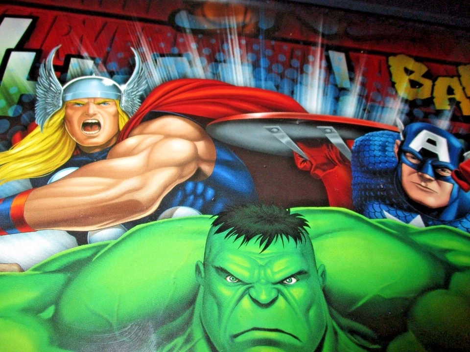 MARVEL HEROES 11" x 17" 2009 COLORFUL Poster 18.5" x 12.5" Black Plastic Frame - Image 4 of 4