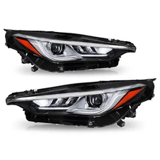 For 2019 2020 2021 Infiniti QX50 w/o AFS Full LED Headlights Assembly Lamps Pair