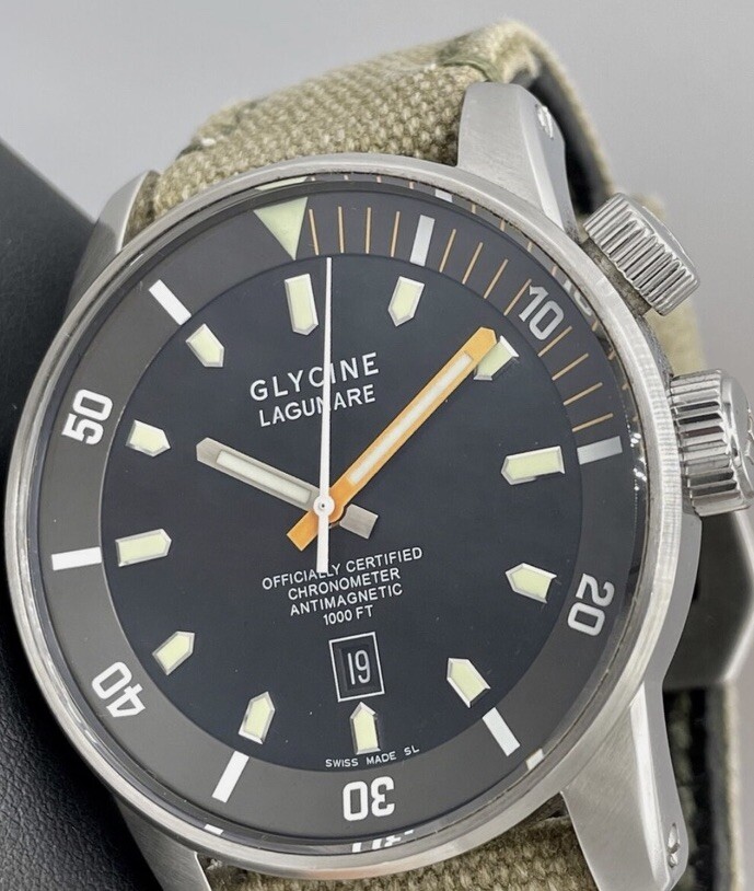GLYCINE LAGUNARE 1000 Chronometer Limited Edition CoSC 200 Pieces 46mm Swiss
