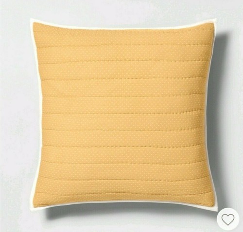 hearth and hand yellow pillow