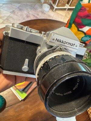 Nikkon Nikkormat 35mm SLR Camera W Lens - As IS!