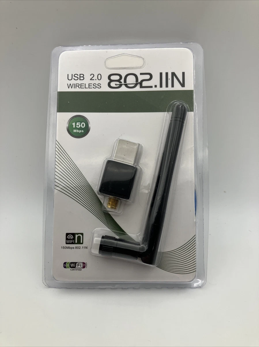 USB WIRELESS 802.IIN W-Fi Network Dongle Adapter 150 Mbps Black | eBay