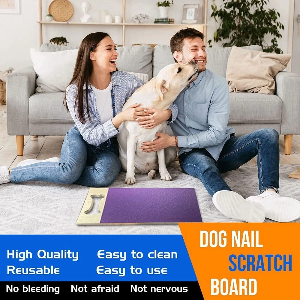 Dog Nail Scratch Pad Wooden Dog Nail File Board Sandpaper - Temu