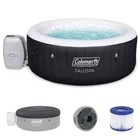 New ListingColeman SaluSpa Miami AirJet Inflatable Round Hot Tub w/120 Soothing Jets, Black