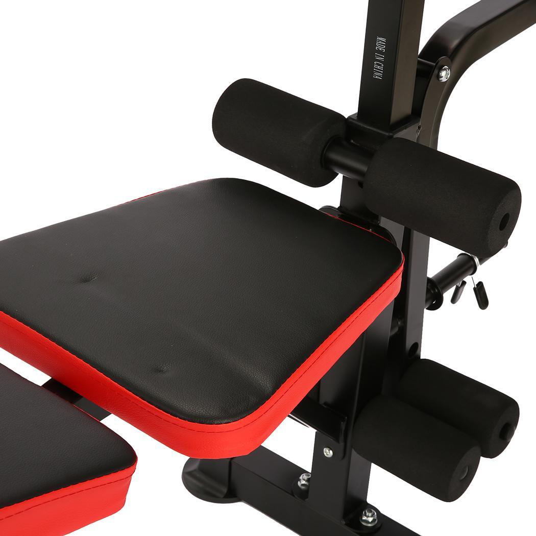 Multi-Function 600lbs 6 in 1 Adjustable Olympic Weight Bench Set Heavy Duty Gym*