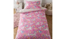 Argos Home Kids Toddler Pink Unicorn Bedding Set (1780)