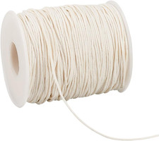 1Mm Filo Cotone Cerato 100 Iarde Filo per Collane Filo Cerato per Bracciali Macr