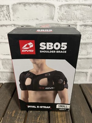 EVS SB05 Bilateral Shoulder Stabilizer Brace Black, Dual X-Strap - Sz. Small