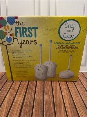 THE FIRST YEARS CRISP AND CLEAR BABY MONITOR W/2 PARENT UNITS
