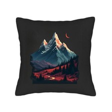 Serene Mountain Landscape Throw Pillow Covers 18x18 Set of 2 - Snow - Capped