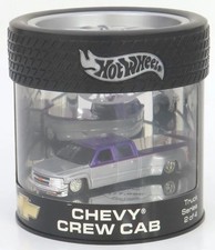 1/64 Chevy Crew Cab (White x Purple) "2004 Showcase Hot Wheels Truck Series"