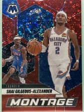 2024-25 Panini Mosaic - Montage Shai Gilgeous-Alexander #18 Red Fast Break /99