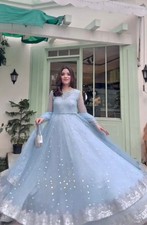 PARTY LEHENGA CHOLI INDIAN DESIGNER BOLLYWOOD LEHENGA WEDDING GOWN BRIDAL EID