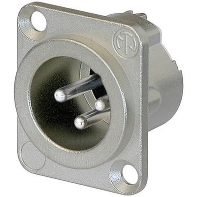 Neutrik NC3MD-LX XLR-Steckverbinder Flanschstecker, Kontakte gerade Polzahl: ...