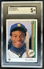 1989 Upper Deck Ken Griffey Jr. RC #1 Mariners SGC 5 Rookie