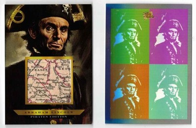 Pieces Of The Past Pirates  Abraham Lincoln Map Relic #647 & Pop Art #I-693