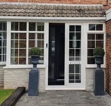 White UPVC Conservatory Porch / Entrance Porch – Used, Good Structure – Bargain!