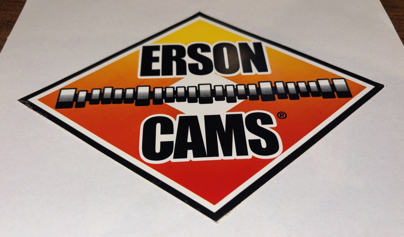 Vintage Erson Cams, Hot Rod, Racing Decal Sticker