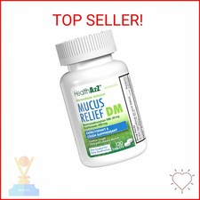 HealthA2Z Mucus Relief DM Dextromethorphan HBr 20mg Guaifenesin 400mg No