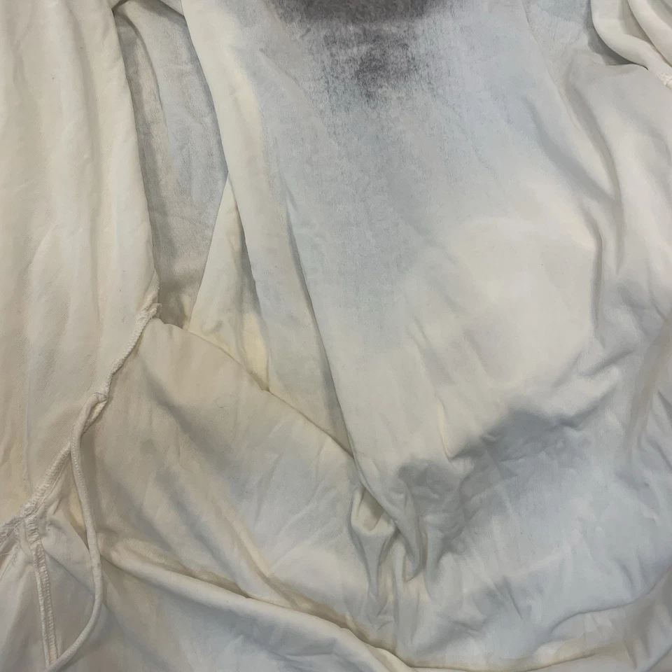 Christian Dior VTG Terry Toweling Belted Embroidered Robe Cream Size M - Image 2 of 4