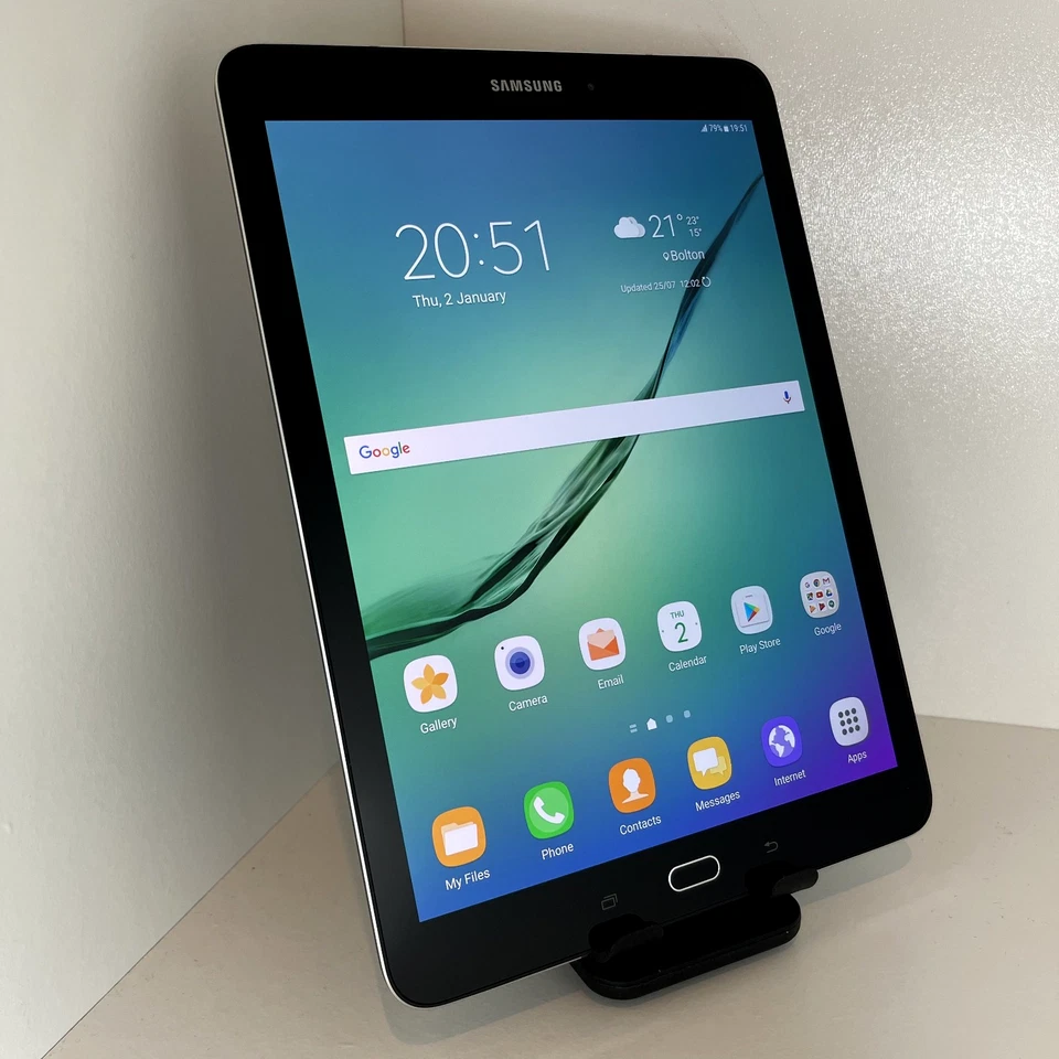 SAMSUNG GALAXY TAB S2 SM-T815 Black - Boxed - GWO - Genuine Samsung -, photo 1 of 5